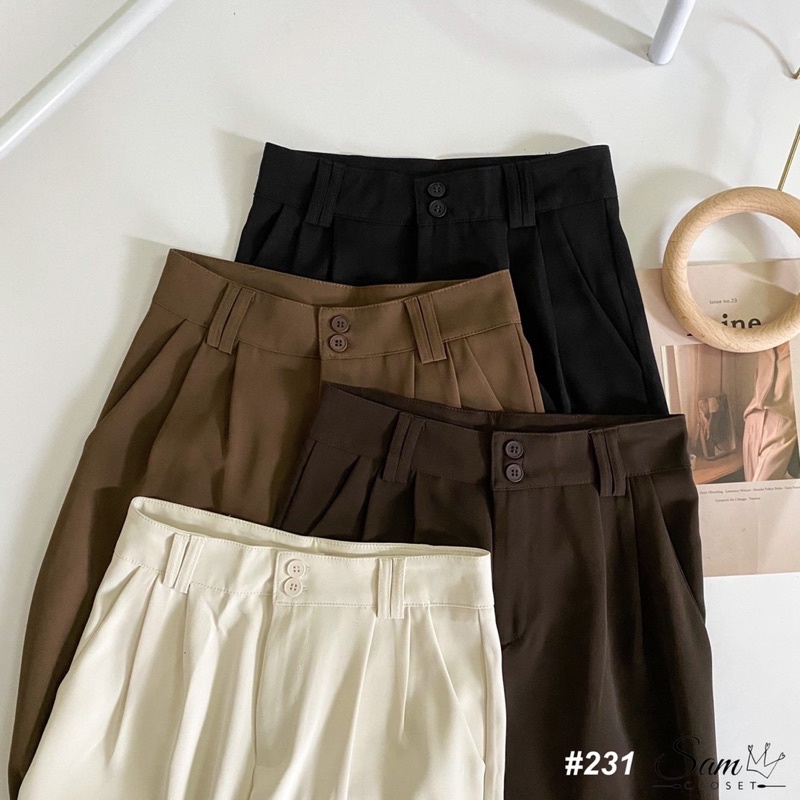 Quần vải ống suông m231