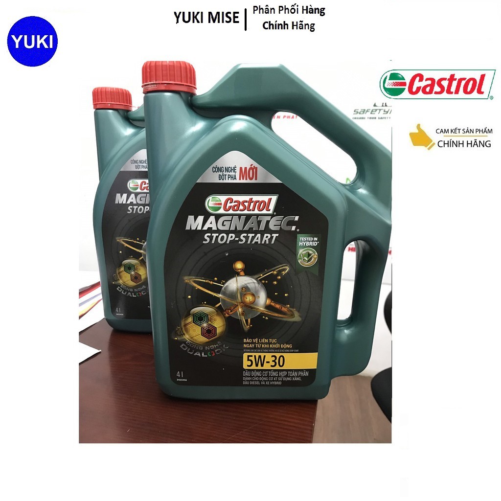 Dầu Động Cơ Castrol MAGNATEC STOP-START 5W30 4 LÍT - TỔNG HỢP TOÀN PHẦN YUKI MISE Phân Phối Chính Hãng💯