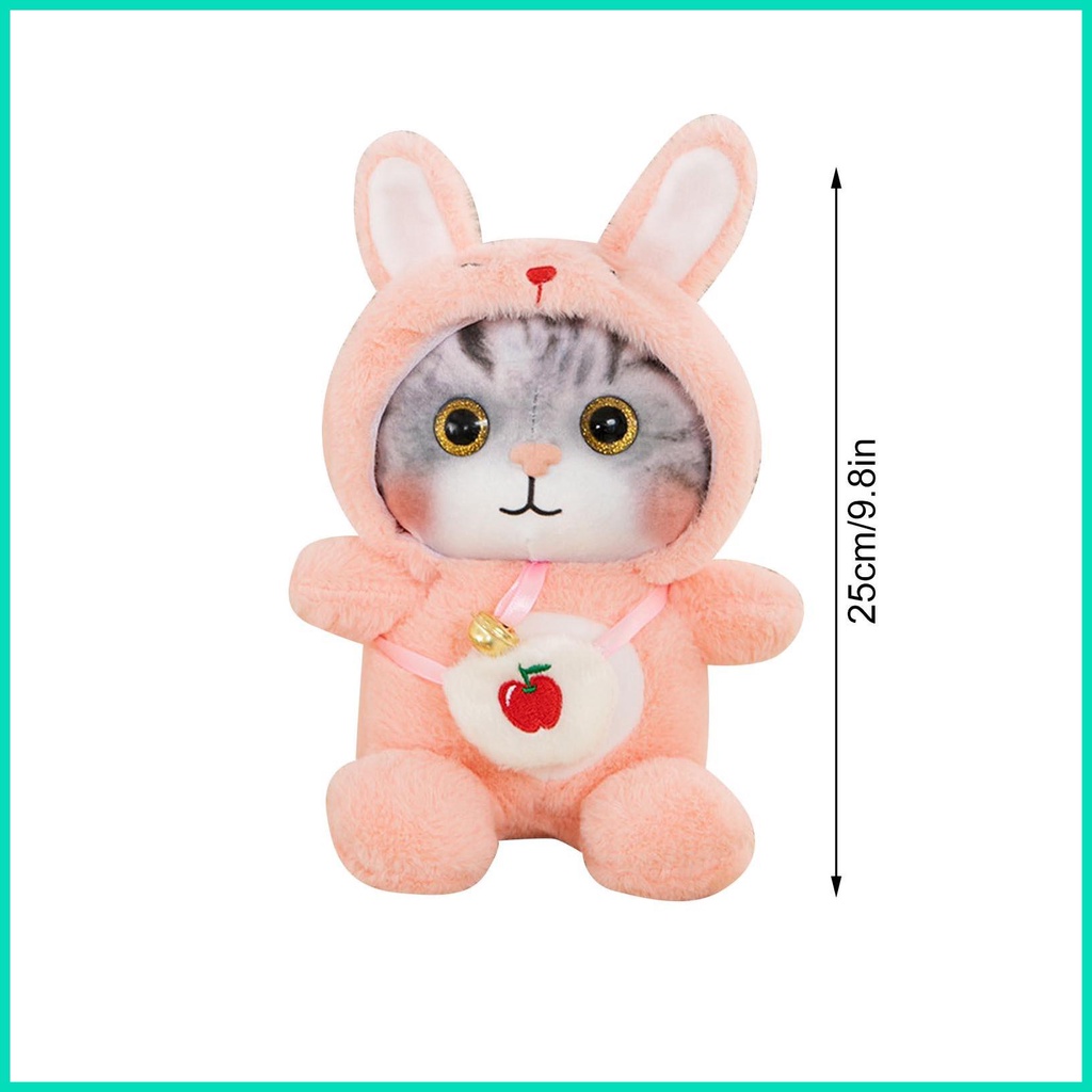 Đồ chơi nhồi bông Hình Mèo Dễ Thương Có Túi Đựng