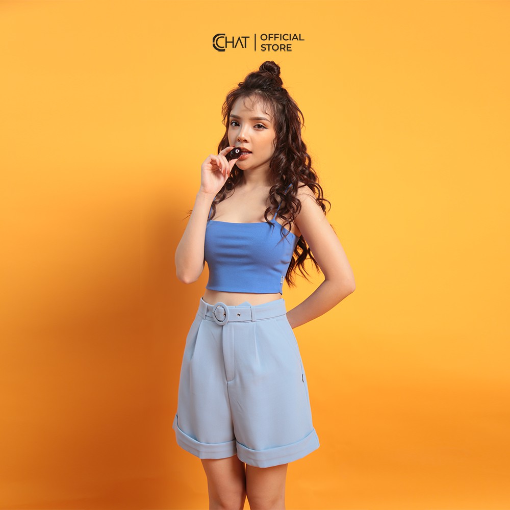 [Mã WABRWA8 giảm 15% đơn 99k] CCHAT Áo thun 2 dây ôm croptop | BigBuy360 - bigbuy360.vn