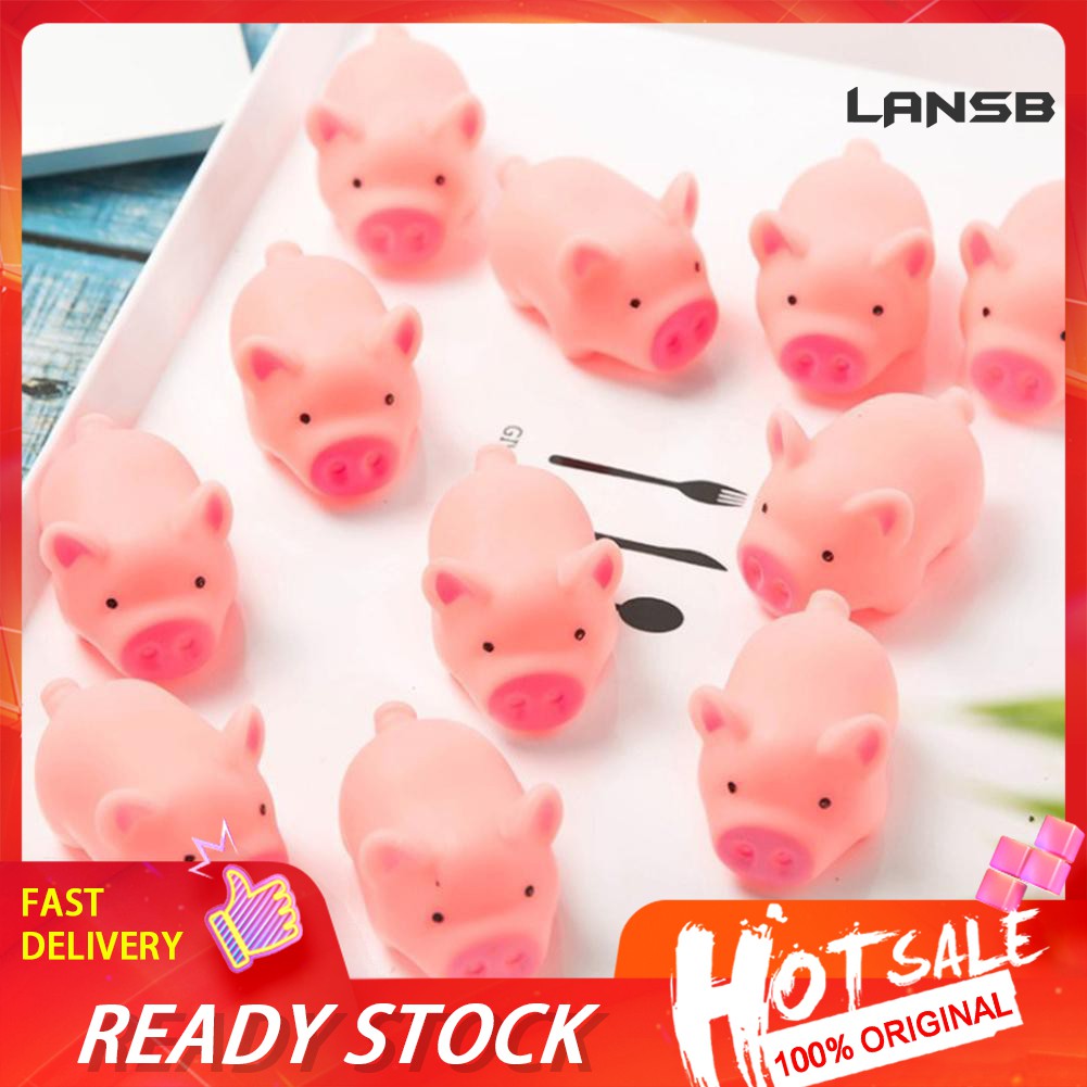 Set 5 Đồ Chơi Bóp Giảm Căng Thẳng Tạo Hình Heo Con Xinh Xắn