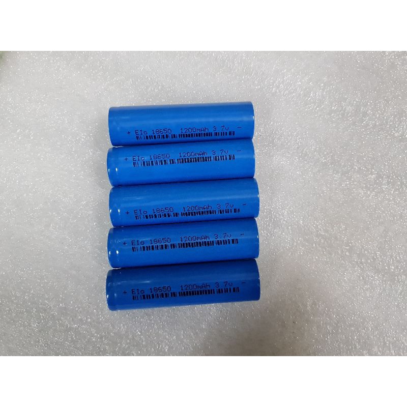 Pin 18650 1200mah chính hãng Eio pin tông đơ quạt mini đèn tích điện XD12