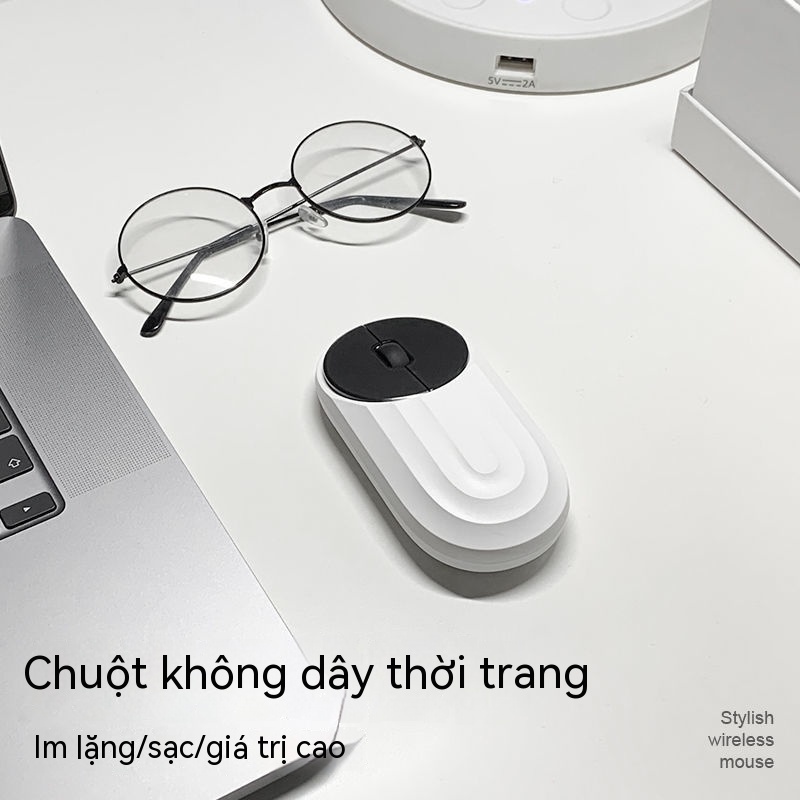 Chuột Máy Tính Không Dây Sạc Được Không Gây Tiếng Ồn Dùng Cho Văn Phòng