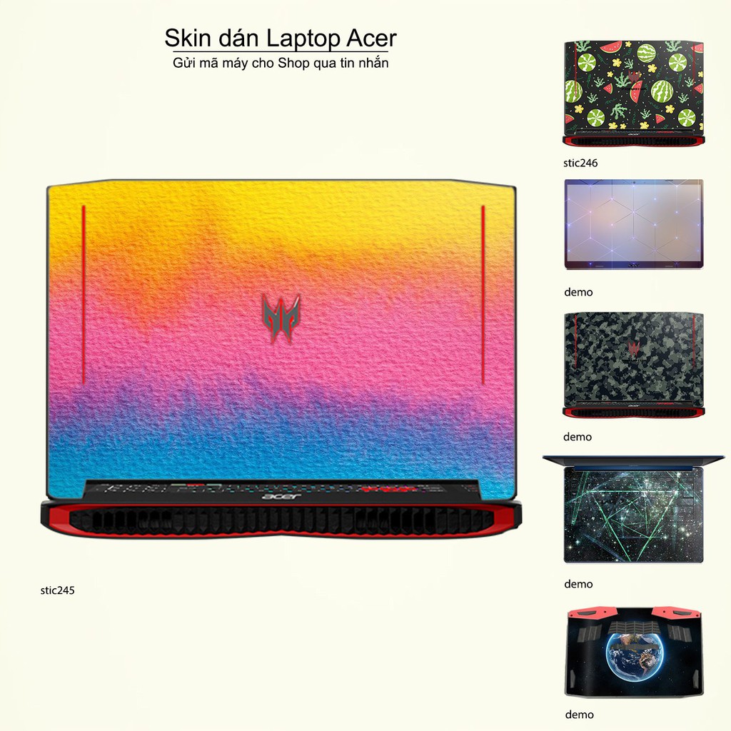 Skin dán Laptop Acer in hình Hoa văn sticker _nhiều mẫu 40 (inbox mã máy cho Shop)