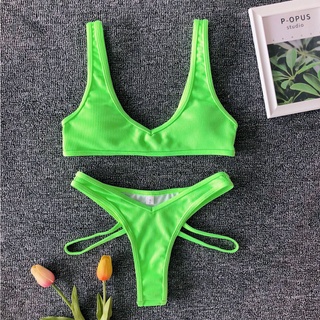 BBB Two Piece Bikini Set Sexy Stripped Swimsuit