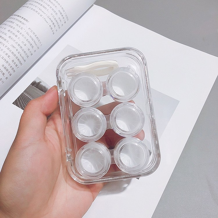 Hộp Đựng Lens 3 Hộp Trong Suốt - L1023