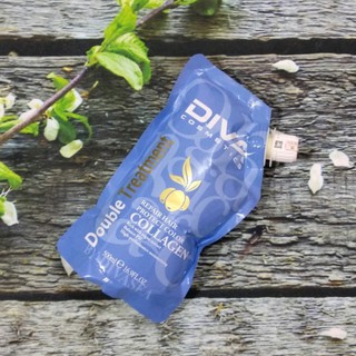 Dầu Hấp Diva Collagen Siêu Mượt 500ml (xanh)