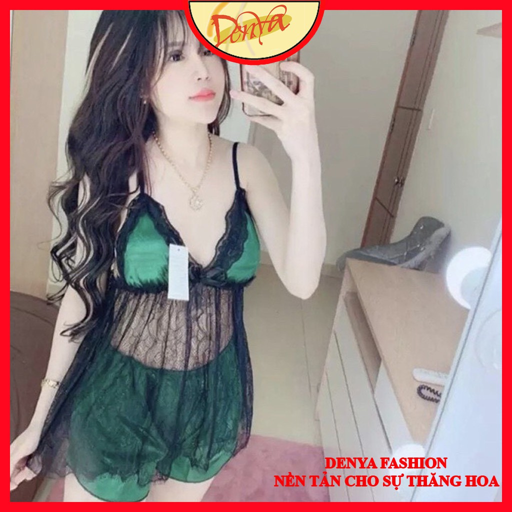 [Mã FAMAYWA giảm 10K đơn 50K] Đồ ngủ sexy 🥑 FREE SHIP 🥑 Đồ ngủ 2 dây phi lụa phối ren, xuyên thấu phần thân, DN10 | WebRaoVat - webraovat.net.vn