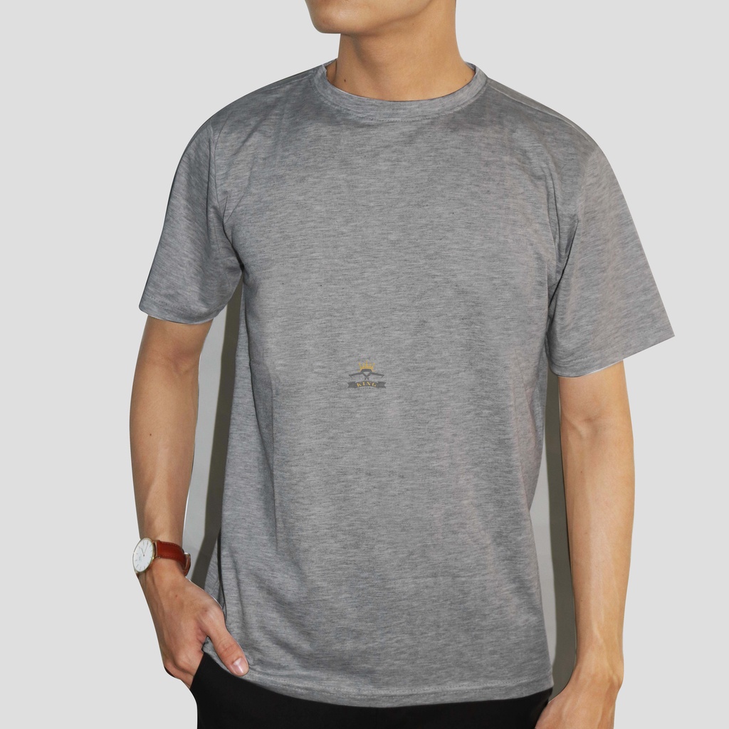 Áo thun nam tay ngắn cổ tròn unisex KING form rộng chất liệu vải cotton mịn màng, co giản tốt , đơn giản , đẹp  V01