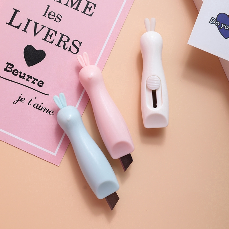 Dao rọc giấy hình thỏ mini cho văn phòng/mở kiện hàng