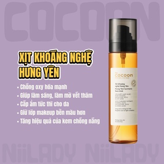 Xịt khoáng nghệ Hưng Yên Cocoon Turmeric Face Mist 130ml