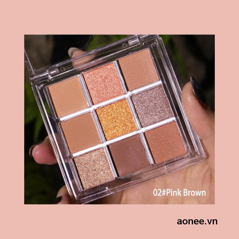 ✨✨Bảng Phấn Mắt 9 Màu Tông Nude Ánh Kim Tuyến Lấp Lánh Lâu Trôi