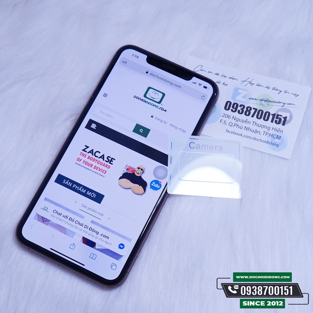 Miếng dán cường lực camera Samsung Z Fold 2 Zacase Thủy Tinh Hữu Cơ
