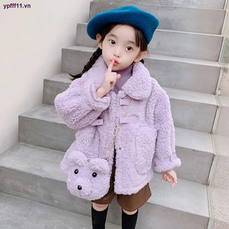 Áo Khoác Mùa Đông Vải Dày Phong Cách Hàn Quốc Dành Cho Bé Gái