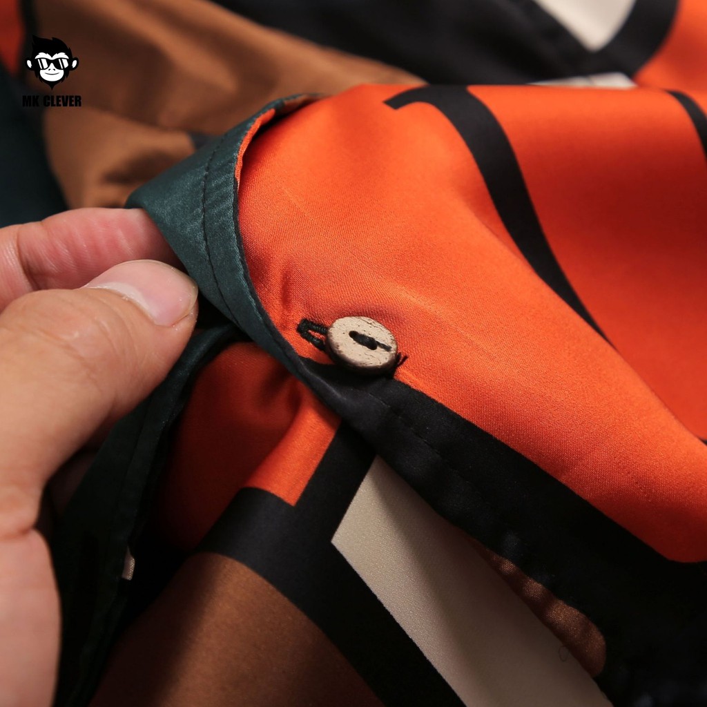 [BST MỚI HÈ 2021] Bộ quần áo nam hoạ tiết màu sắc MK Clever, chất lụa satin nhẹ, mát và thấm mồ hôi - HT03 | BigBuy360 - bigbuy360.vn