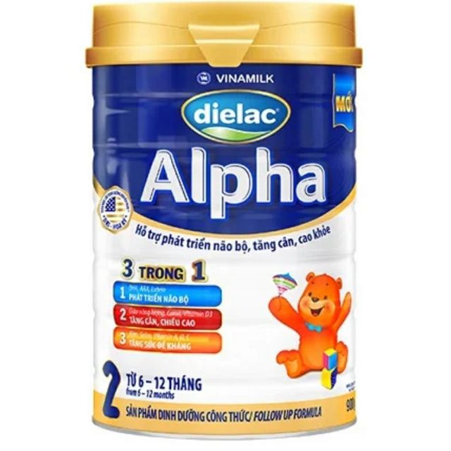 VINAMILK Sữa bột Dielac Alpha 2 400g_900g