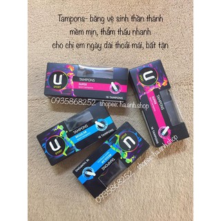 BĂNG VỆ SINH TAMPONS gói 16 lõi