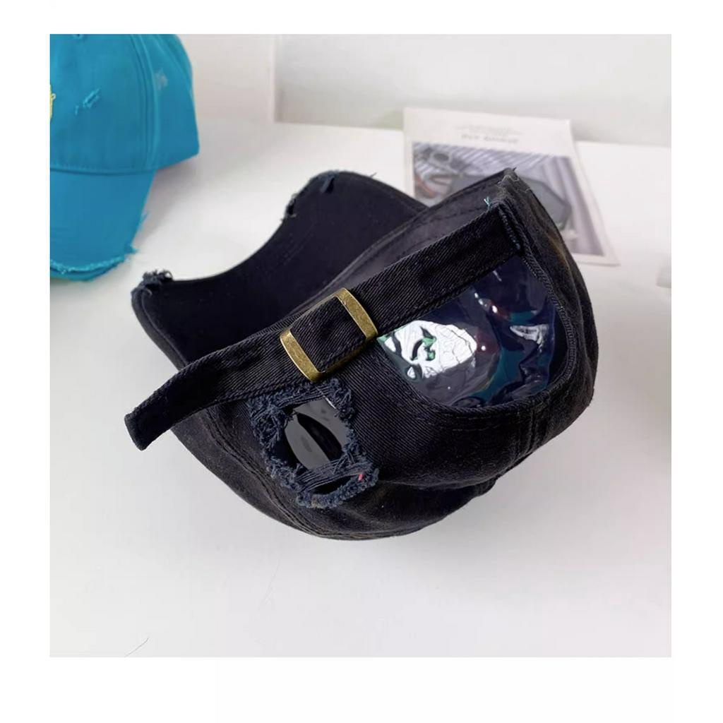 Mũ Lưỡi Trai Thêu Hình Mặt Cười Phong Cách Hàn Quốc Thời Trang Xuân Hè Cho Nam Và Nữ