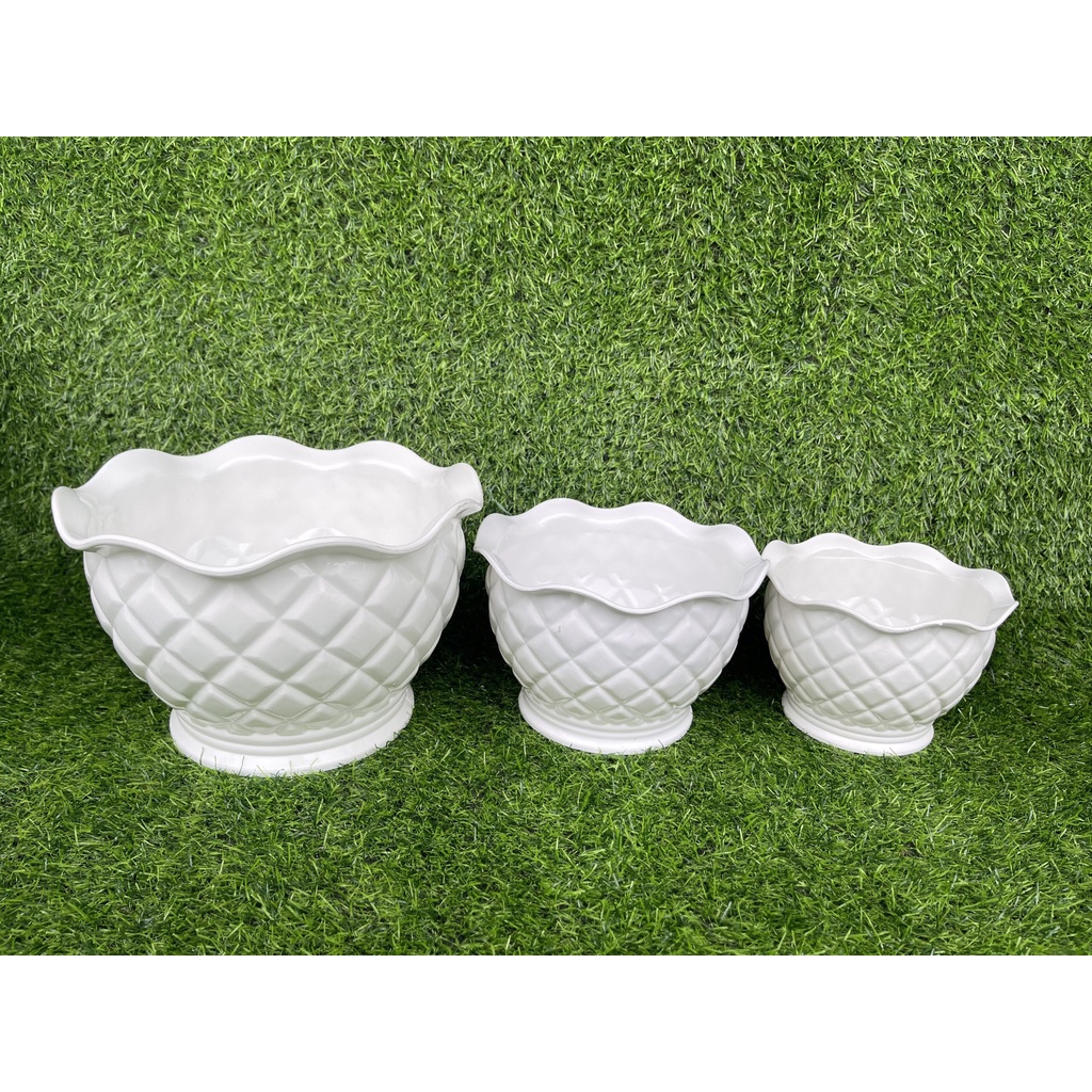 Chậu nhựa quả dứa để bàn 10- 27cm nhựa dày cao cấp