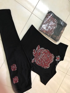 Đồ bộ nữ vải bo gân 100%