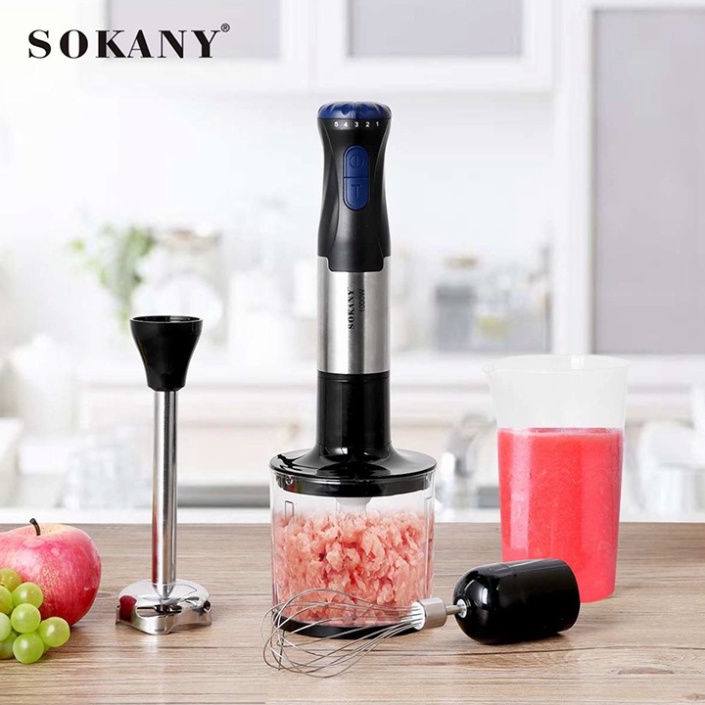 Máy Xay Đa Năng Cầm Tay Sokany SK1711 - xay thịt, đánh trứng, xay sinh tố, xay đồ ăn dặm tiện lợi