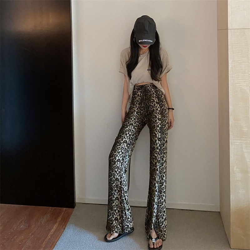 Thời Trang Quần Dài Lưng Cao Hoạ Tiết Da Báo Phong Cách Retro | BigBuy360 - bigbuy360.vn