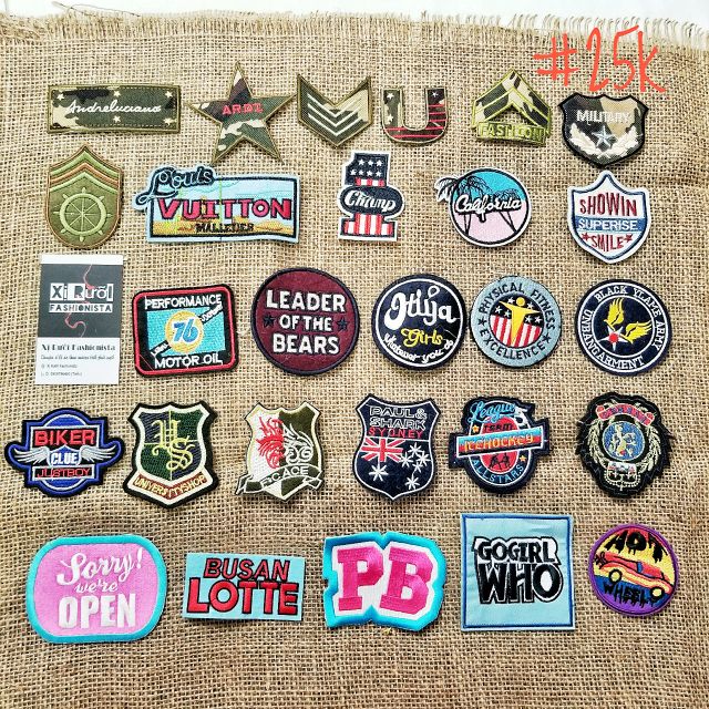 Patch lô lô sticker dán / ủi / may vào áo khoác , hoodie , áo thun , quần bò