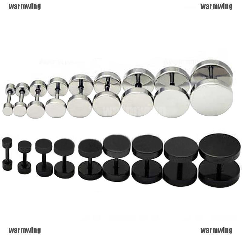 Set 1 Đôi Bông Tai Inox Phong Cách Gothic Cho Nam