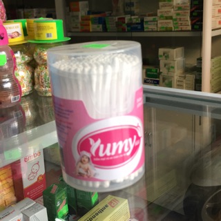 Tăm bông kháng khuẩn yumi trẻ em lọ 160 que