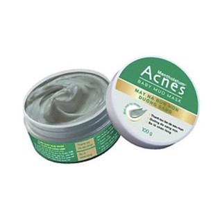 Mặt Nạ Bùn Non Dưỡng Sáng Da Acnes Baby Mud Mask (100g), hsd 4/2022, bao bì không đẹp