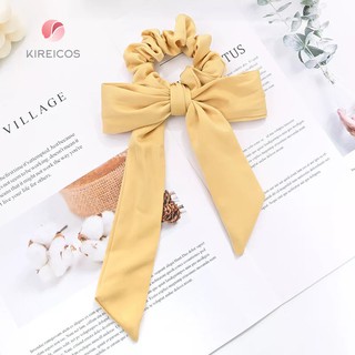 Cột tóc bèo đính nơ dài cổ điển siêu xinh