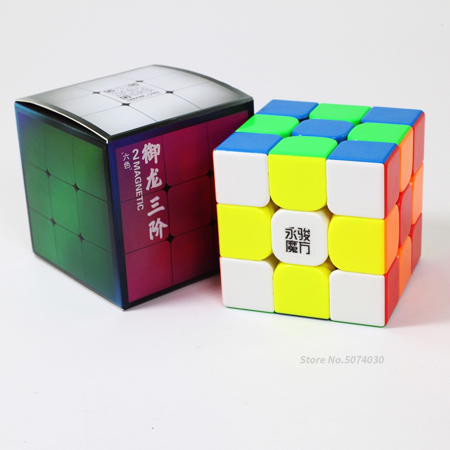 Rubik YJ Stickerless 3x3 Nam Châm Từ Tính - Rubik Cao Cấp ( Quay Nhanh, Mượt, Bẻ Góc Cực Tốt