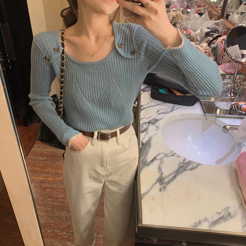 Quần jean IELGY lưng cao màu trơn thời trang đơn giản dành cho nữ