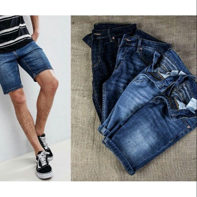Quần jeans Lives lửng chất thun mền đẹp cho nam mới size : 28,29,30,31,32,34 (40-75kg)Jeans Thun mặc co giãn