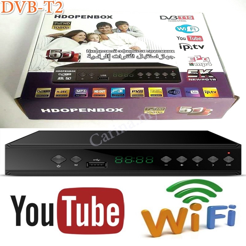 Thiết Bị Giải Mã Kết Nối Với Tv Hd Fta Hdtv Dvb-t2 Kết Nối Wifi Usb Myves Dvbt2