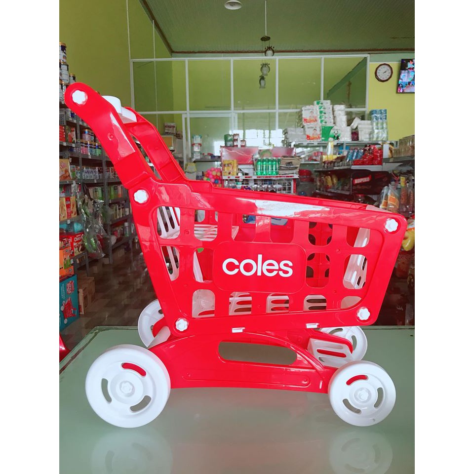 XE ĐẨY siêu thị kiêm luôn xe đẩy tập đi cho bé COLES