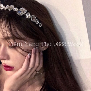 Bờm cài tóc đá trắng - Tiệm Nàng Thơ