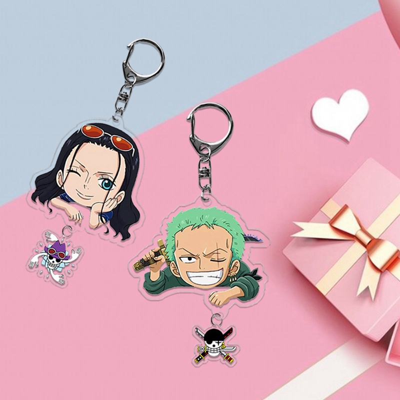 Móc khóa họa tiết nhân vật hoạt hình One Piece tùy chọn