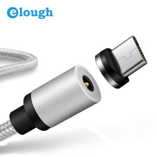 Cáp sạc từ hút nam châm đầu micro usb, type C và iPhone 360 độ dây dù