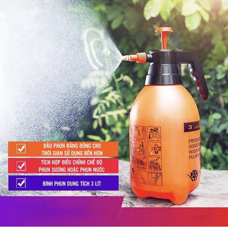Bình xịt tưới cây 3 lít