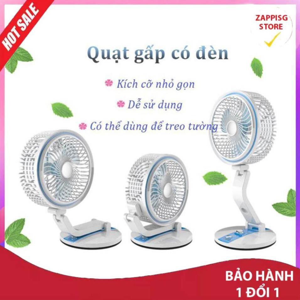 ✔️ Quạt tích gấp điện có đèn -Bảo hành uy tín - LỖI 1 ĐỔI 1  - Bảo hành 1 đổi 1 [MUA BAO NHIÊU TẶNG BẤY NHIÊU]