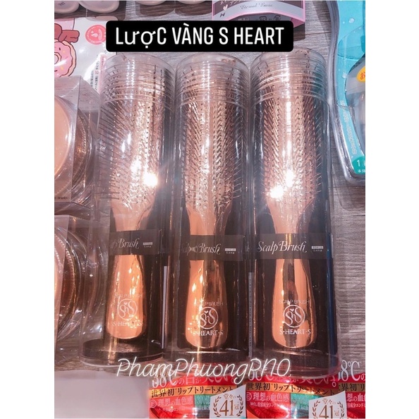 Lược vàng S Heart s - SCALP BRUSH