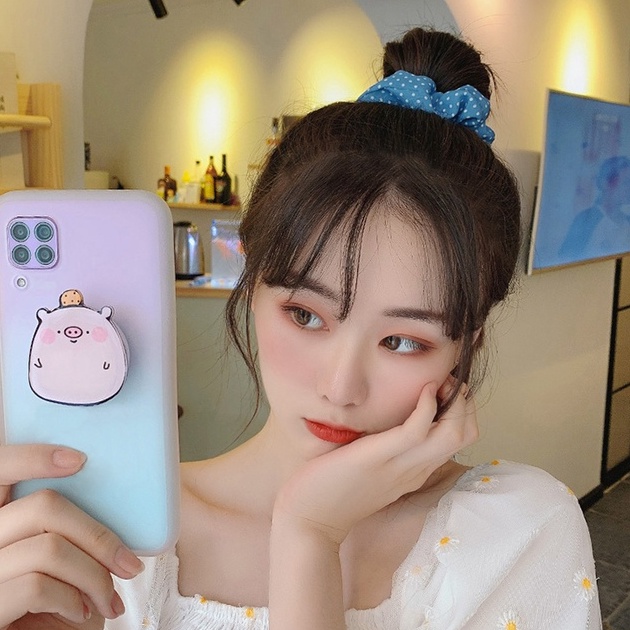 Dây Buộc Tóc Scrunchies Màu Xanh Dương Nhiều Mẫu Dễ Thương Có Thể Dùng Làm Vòng Tay  – Hadichi