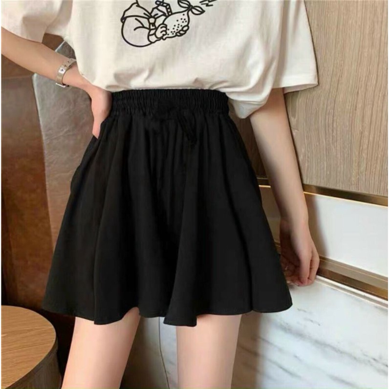 Quần giả váy vingate ulzzang ,vải voan 2 lớp , có lớp quần trong