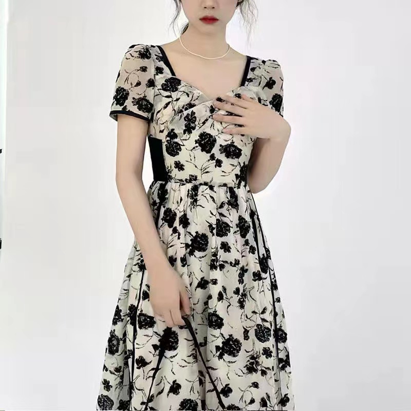 đầm dài đầm bigsize nữ đầm nữ váy hoa nhí vintage váy tiểu thư sang chảnh váy cổ v đầm đi tiệc váy nữ xinh váy đi chơi váy ngắn