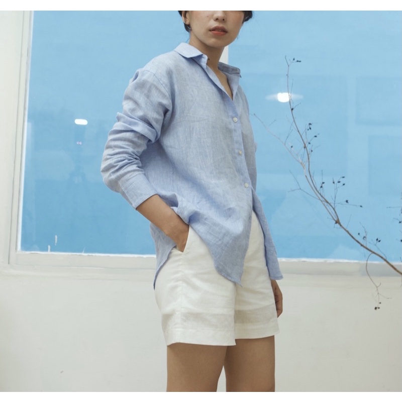 ÁO SƠ MI TRƠN DÀI TAY - LINEN SHIRT
