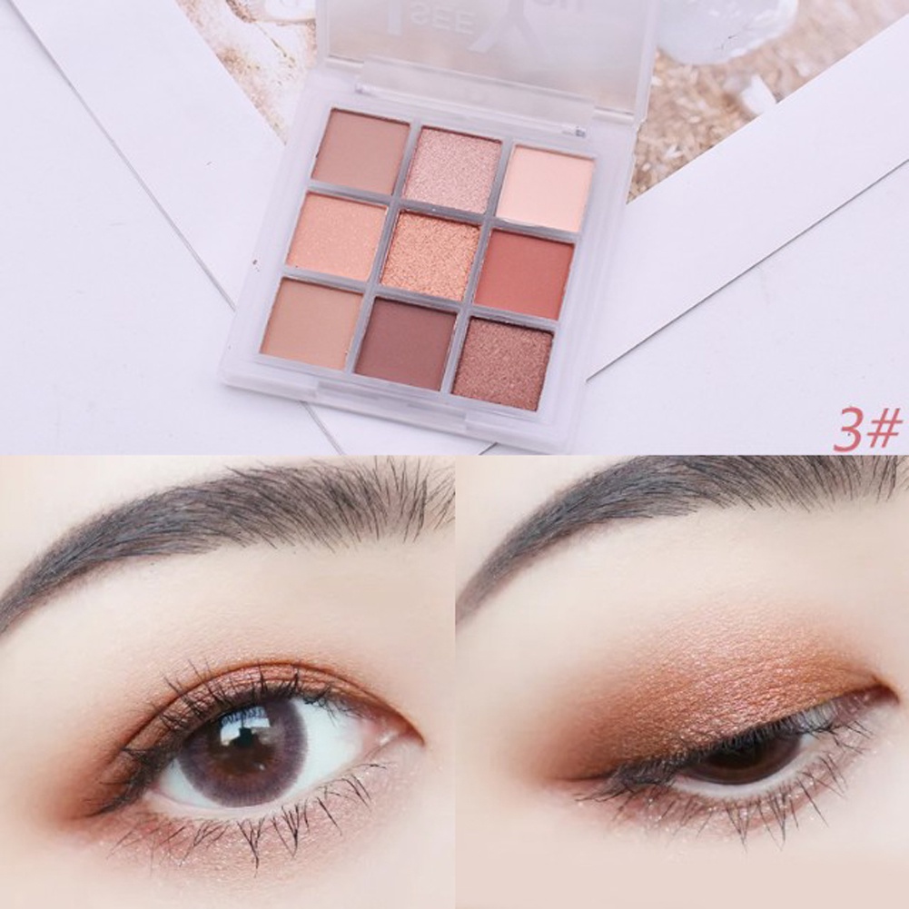 Bảng Phấn Mắt Chín Màu Sắc Hiệu Ứng Ngọc Trai Lấp Lánh