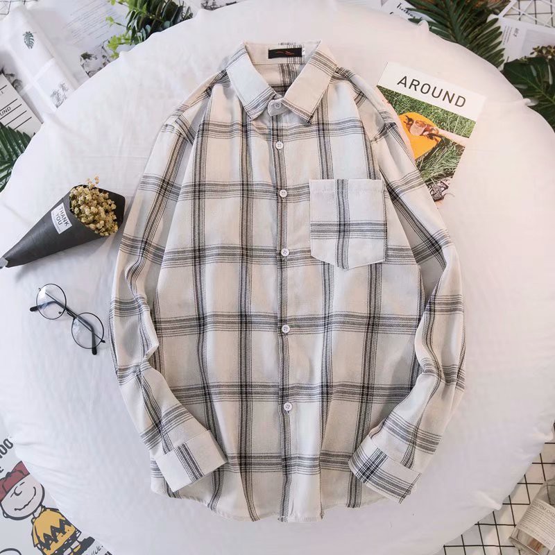 Áo sơ mi tay dài sọc ca rô thời trang cho bé trai 3 màu S-3XL | BigBuy360 - bigbuy360.vn