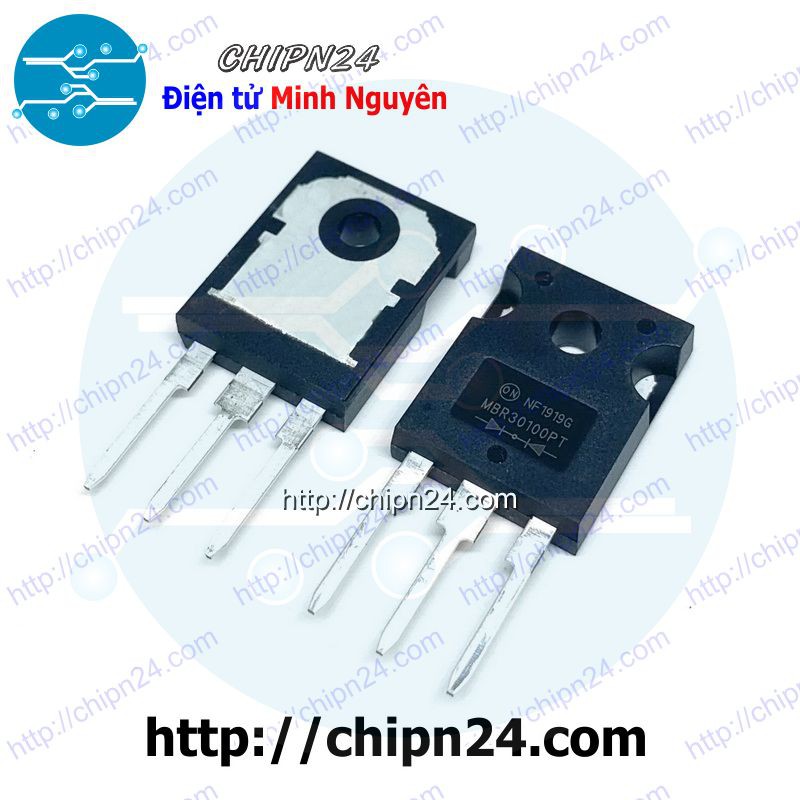 [1 CON] Diode Schottky MBR30100 TO-247 30A 100V (MBR30100PT 30100)