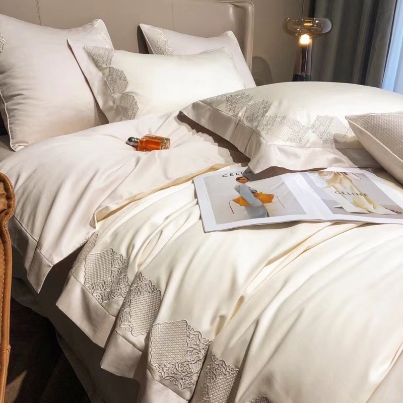 BỘ CHĂN GA GỐI LỤA SATEEN DỆT 120s luxury cao cấp